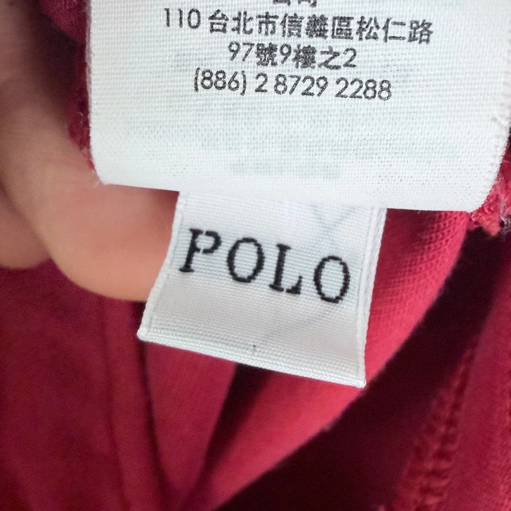 Polo Ralph Lauren Tapered Joggers‎ Sweatpants Pony Logo Red Bred Black Men Large